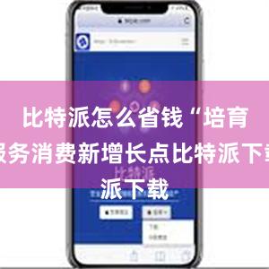 比特派怎么省钱“培育服务消费新增长点比特派下载